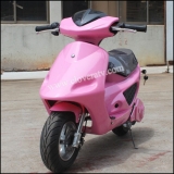 Pink Kid Scooter 2 Wheel Gas Powered Mini Scooter with Pull Start