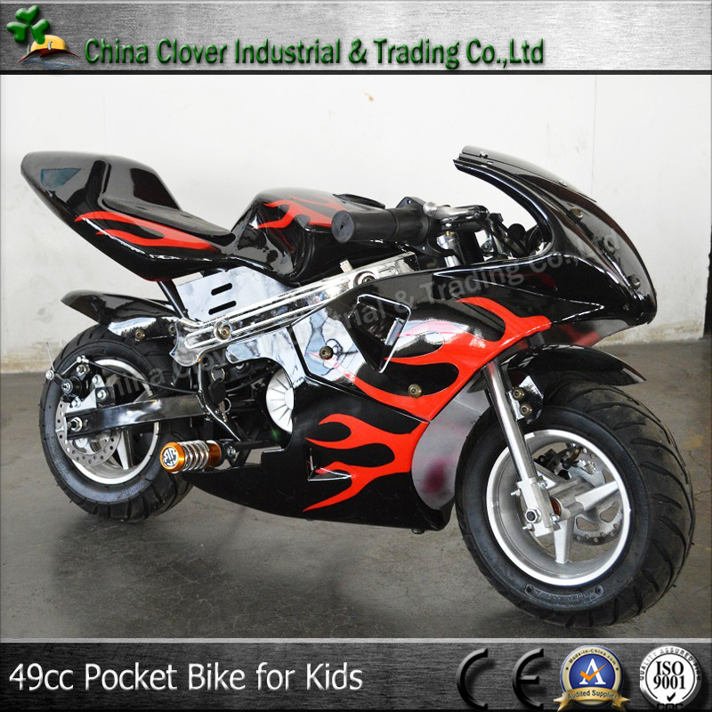 Flame style Moto Bike 49cc Pit Pocket Bike with Button Electric Start
