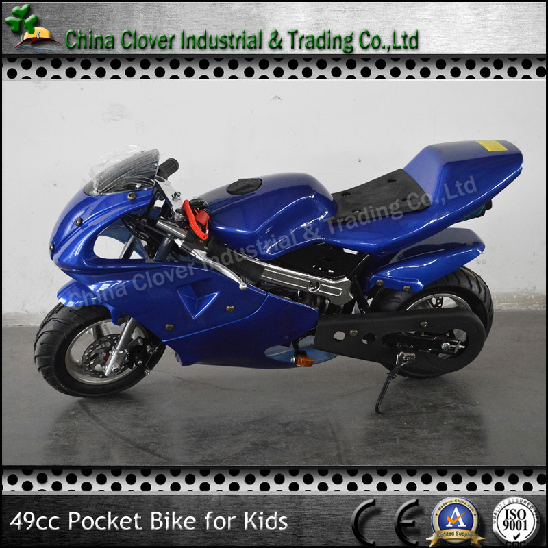 Fashion Mini Motorcycle 49CC Pocket Bike with Button Electric Start