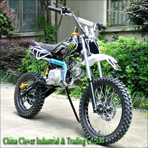White Monter 17 inch 14 inch High Quality Motocross Dirt Bike Pit Bike 125cc