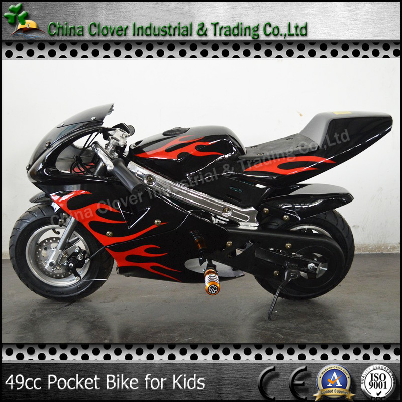 Flame style Moto Bike 49cc Pit Pocket Bike with Button Electric Start