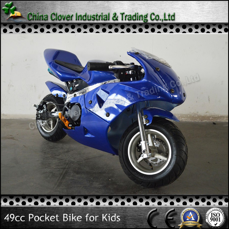 Fashion Mini Motorcycle 49CC Pocket Bike with Button Electric Start