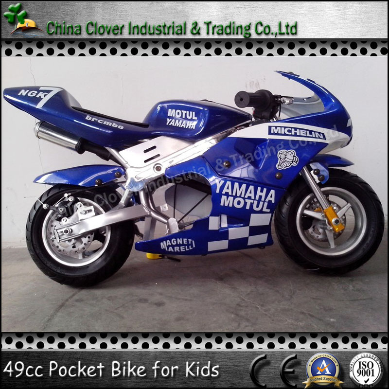 Blue color Motorcycle 49CC Pocket Bike Pit Bike with Pull Start